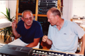 Ache in the studio, Aug. 2003: Johnnie, Finn